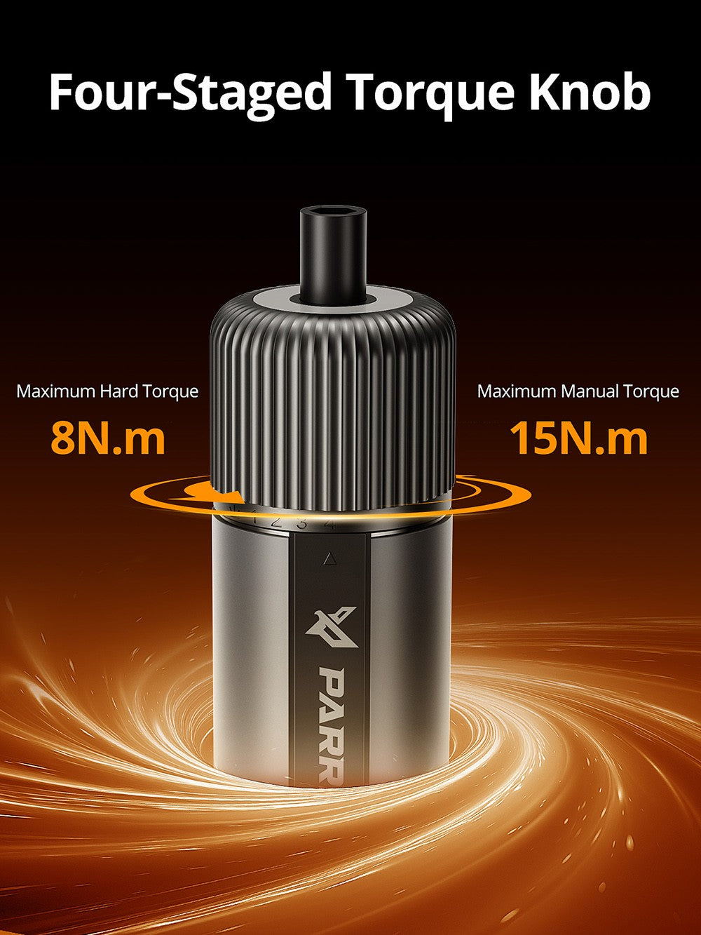 Parrior S121 4V elektrický akumulátorový šrobovák, max. krútiaci moment 8 N.m s 4 úrovňami ovládania, dobíjacia 2200mAh batéria, LED pracovné svetlo, otáčky 260 ot/min