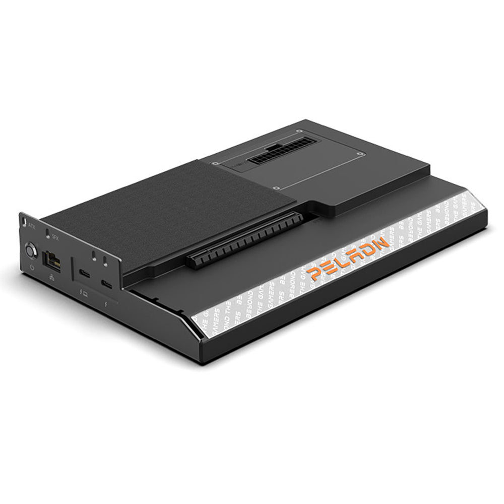 PELADN Link S-1 eGPU Dock, 2*Thunderbolt 3, 1*1000M LAN, 1* M.2 2280 NVME SSD, 40Gbps Transmission Speed, Compatible with ATX/SFX Power Supply