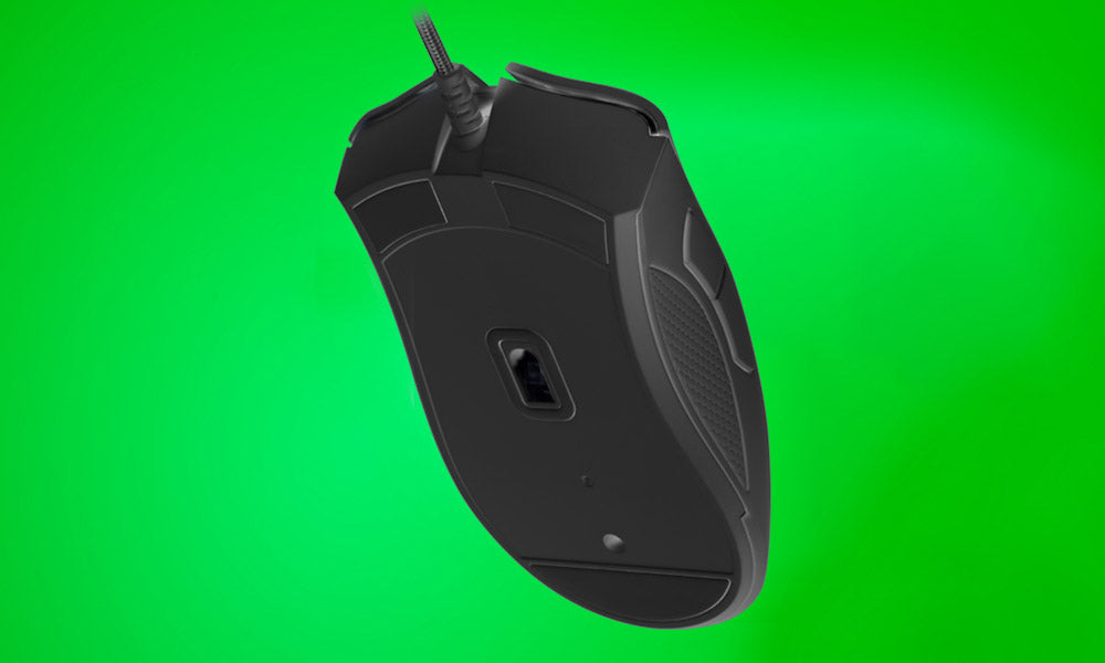 Herná myš Razer DeathAdder Essential, 6400 DPI optický senzor, 5 programovateľných tlačidiel, mechanické spínače, gumové bočné úchopné plochy – čierna