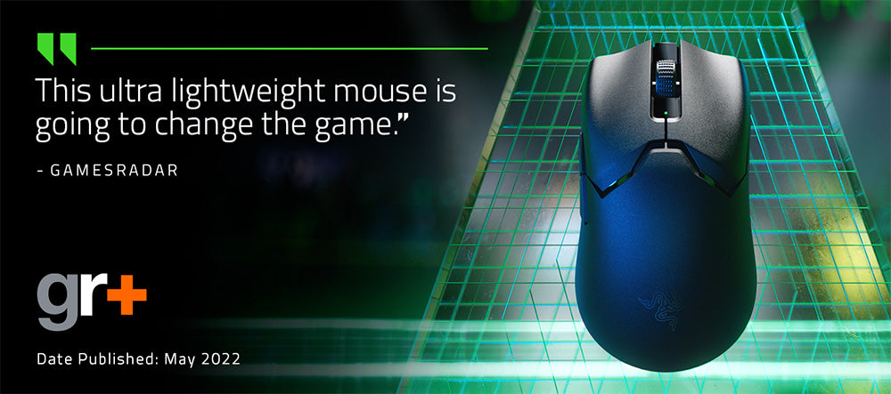 Bezdrôtová herná myš Razer Viper V2 Pro, 58g ultralehká, 30K DPI optický senzor, 90 hodín výdrž batérie – biela