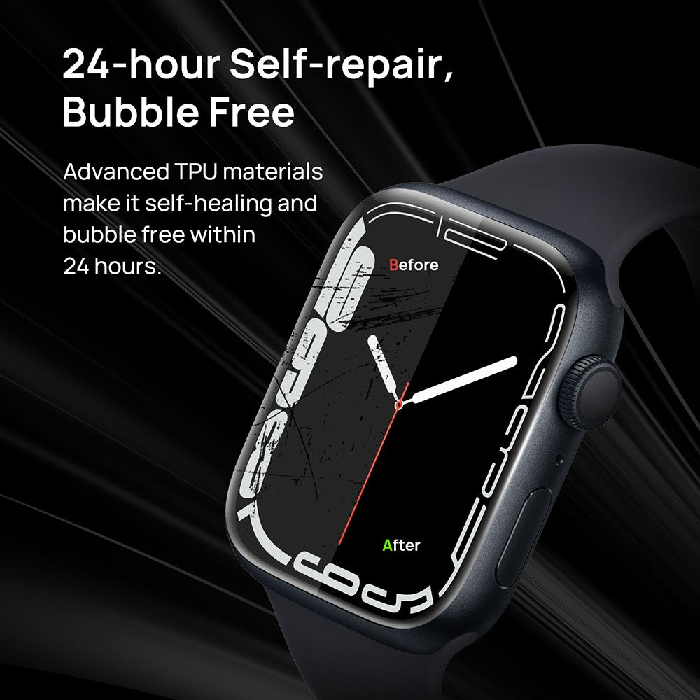 SODI SP04 8-balení ochranných fólií na displej pre Apple Watch S9/S8/S7 (45 mm)