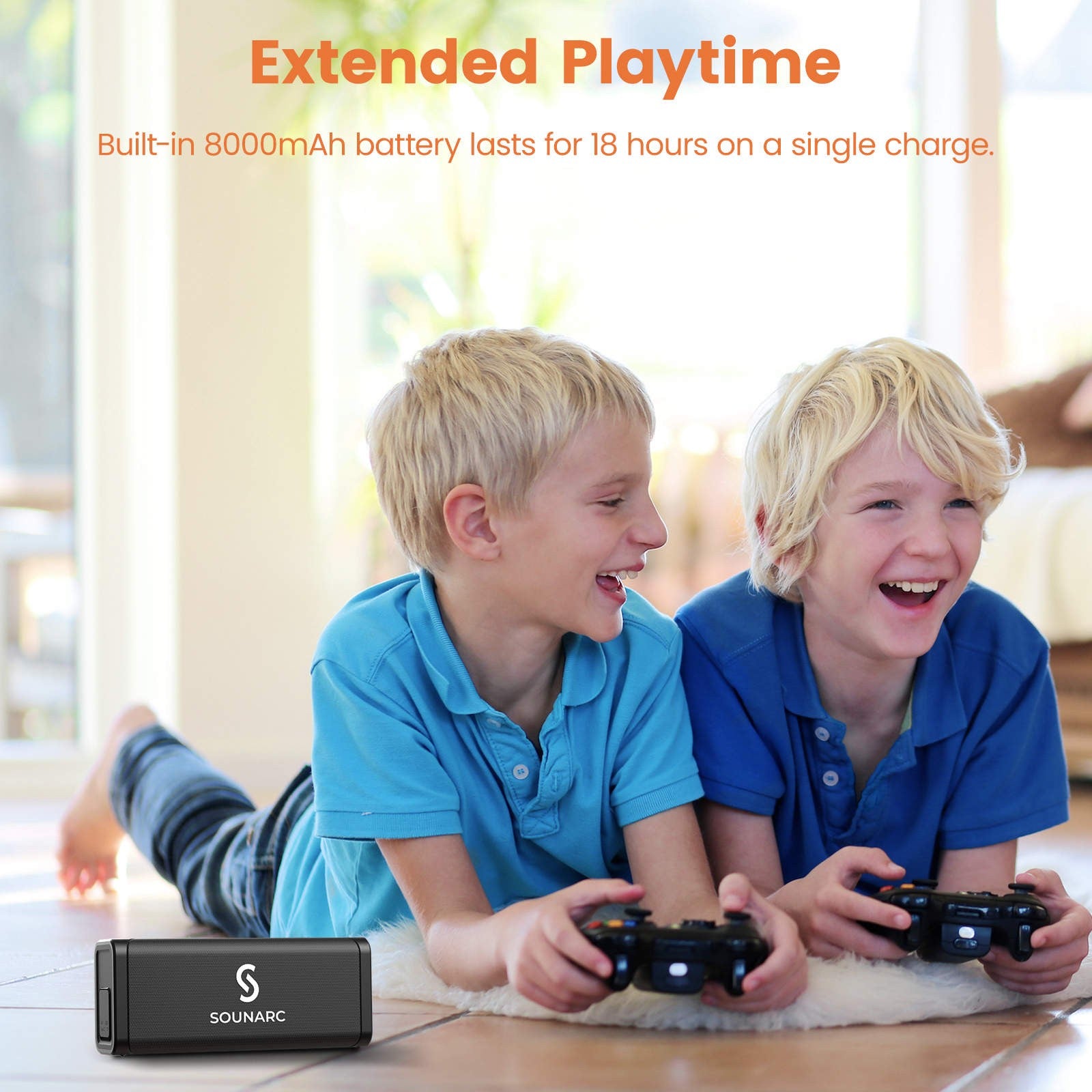 SOUNARC M1 Bluetooth reproduktor s dvoma mikrofónmi