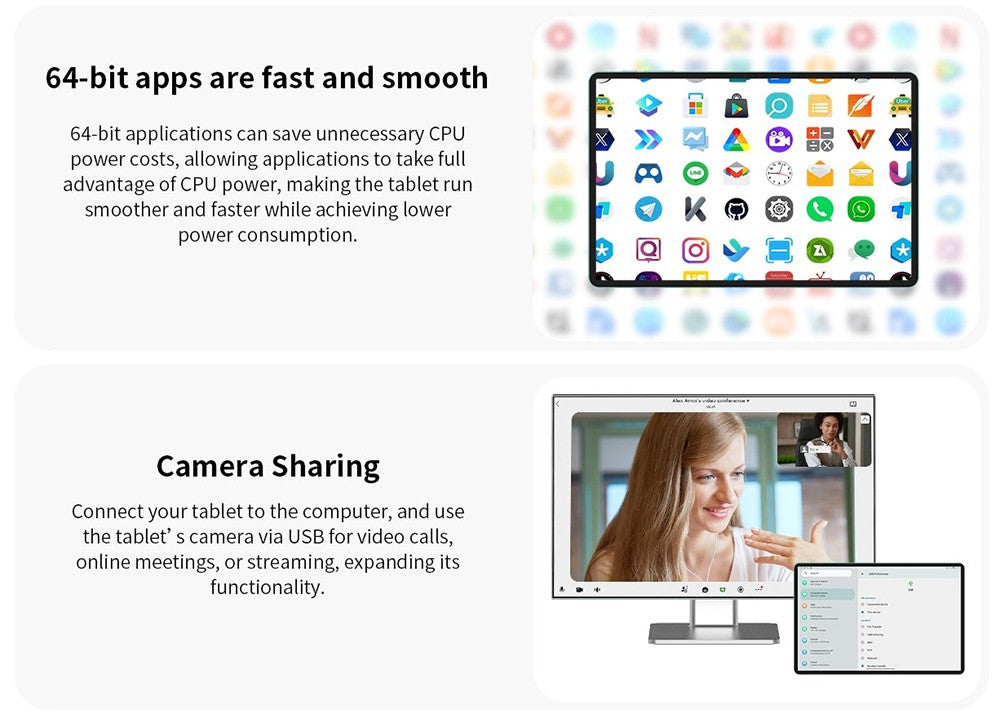 Tablet Teclast P30 s 10,1" displejom, Android 15, 4 GB RAM, 64 GB ROM, 5MP duálna AI kamera, rozlíšenie 1280x800, osemjadrový procesor, batéria 6000 mAh, port Type-C/GMS/Wi-Fi/Bluetooth/3,5 mm jack.