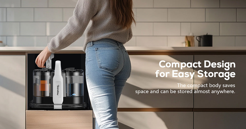 Teendow C5 vysávač na čistenie kobercov, 11KPa silný sací výkon, ≤80dB nízka hlučnost, 1500ml veľká kapacita nádržky na vodu