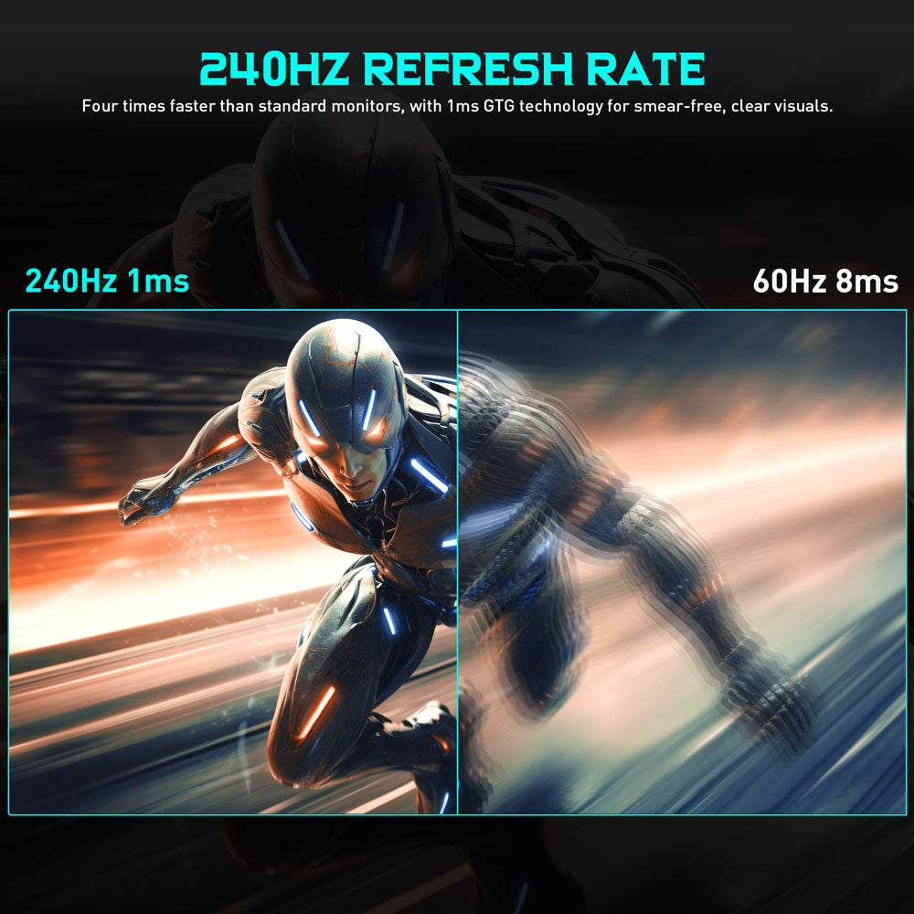 Herný monitor TITAN ARMY P32A2S2, 2560 x 1440 QHD FAST IPS panel, obnovovacia frekvencia 240 Hz, HDR400, 1 ms GTG, režim GamePlus, Adaptive Sync, PIP/PBP rozdelená obrazovka, 2*HDMI 2.1 2*DP 1.4, podsvietenie E-Sport, nastavitelné stojany