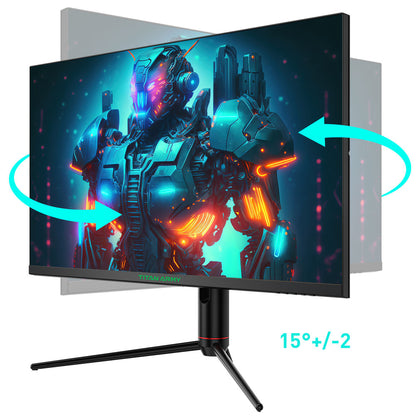 TITAN ARMY P32A2S2 Gaming Monitor, 2560 x 1440 QHD FAST IPS Panel, 240Hz Refresh Rate, HDR400, 1ms GTG, GamePlus Mode, Adaptive Sync, PIP/PBP Split Screen, 2*HDMI 2.1 2*DP 1.4, E-Sport Backlights, Adjustable Stand