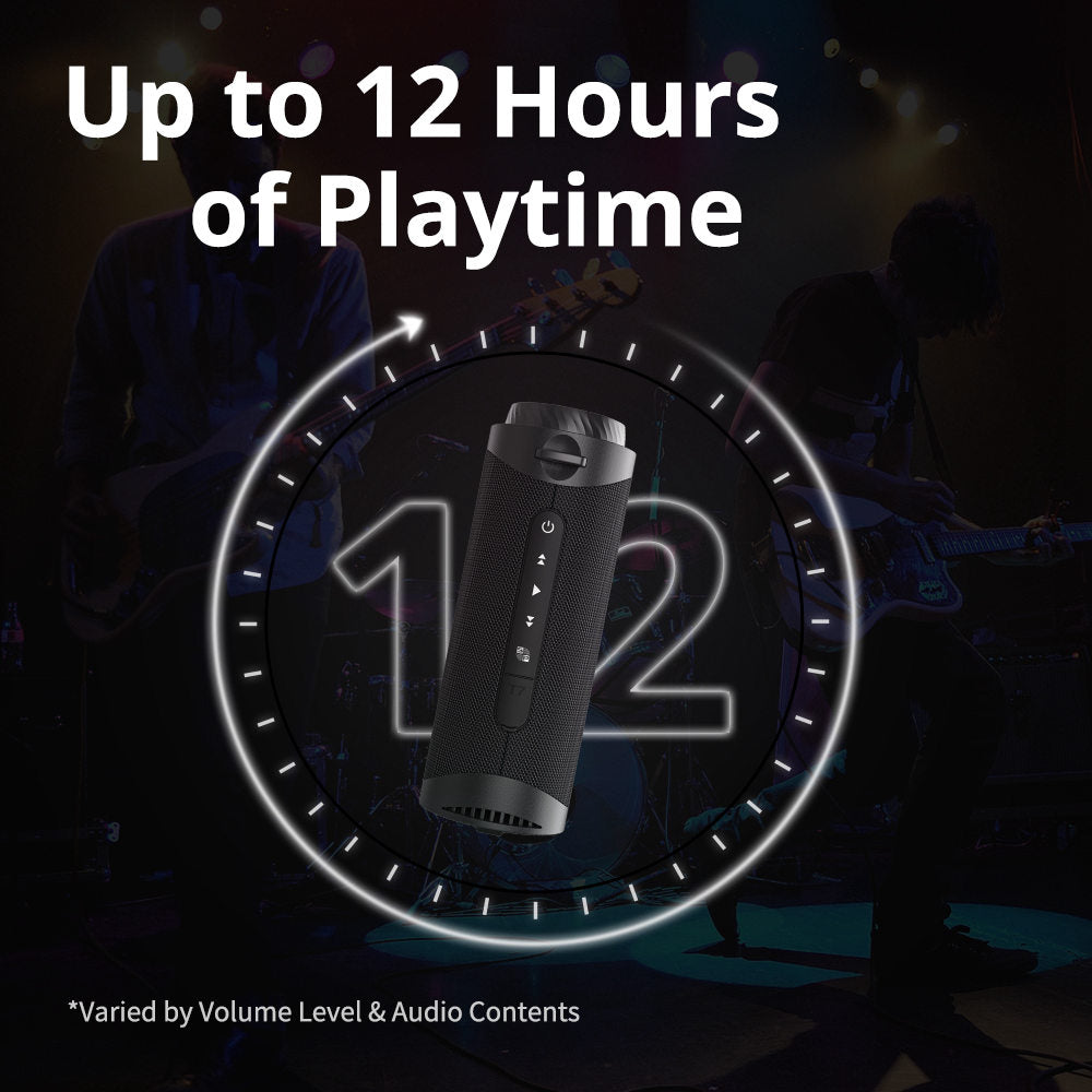 Prenosný Bluetooth reproduktor Tronsmart T7 s LED osvetlením, výkonom 30 W, technológiou SoundPulse, TWS, čipom ATS2853, vodotesnosťou IPX7, individuálnymi ekvalizéry – tmavomodrá