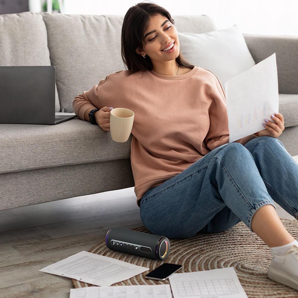 Prenosný Bluetooth reproduktor Tronsmart T7 Lite 24W, vodotesný IPX7, batéria 4000 mAh, Bluetooth 5.3, čierna