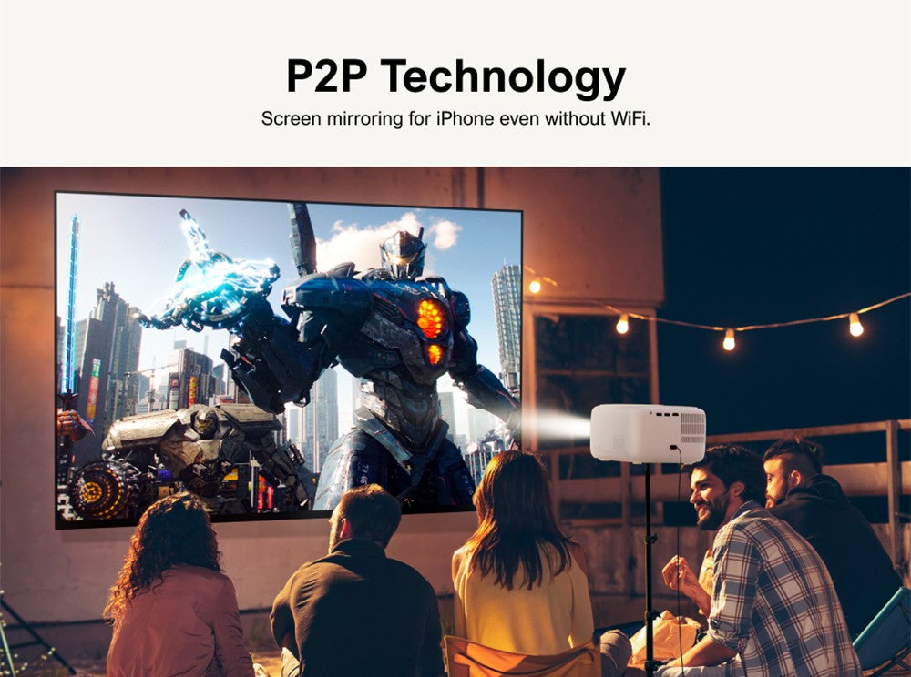 Prenosný projektor ULTIMEA Apollo P10, 300 ANSI, dekódovanie 1080P, natívne rozlíšenie 720P, WiFi 2,4 GHz/5 GHz