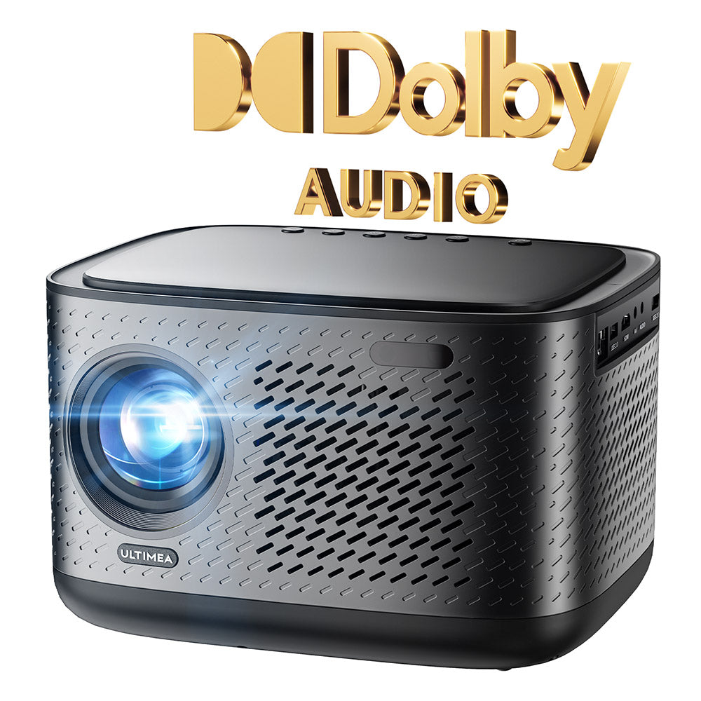 Projektor Ultimea Apollo P50, 800 ANSI lumenov, natívne 1080P, Dolby Audio, automatická adaptácia obrazovky a vyhýbanie sa objektom, WiFi 6, Bluetooth 5.3