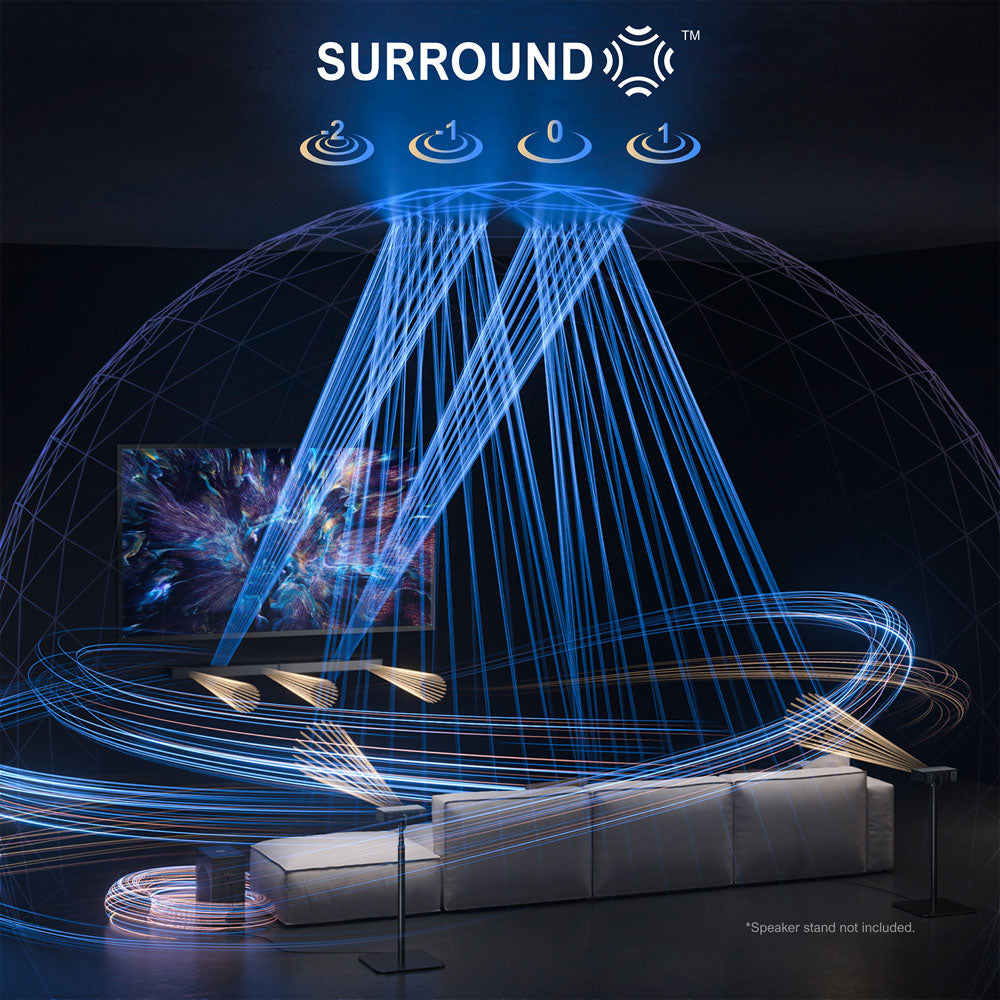 Súprava reproduktorov Ultimea Nova S80 Soundbar Subwoofer, 5.1.2 kanálová, priechod 4K HDR, dekódovanie Dolby Atmos, špičkový výkon 520 W