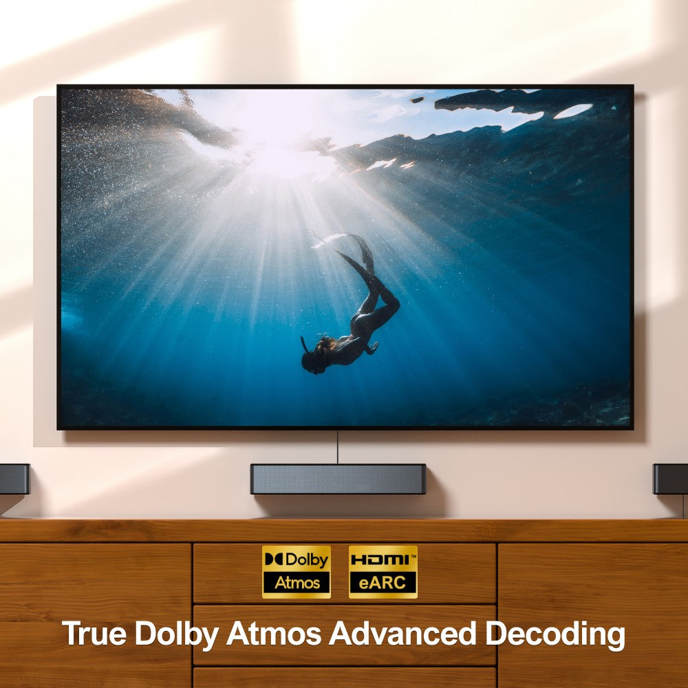 Súprava reproduktorov Ultimea Poseidon D60 Soundbar Subwoofer, Dolby Atmos 5.1, nastaviteľná úroveň priestorového zvuku, viaceré režimy