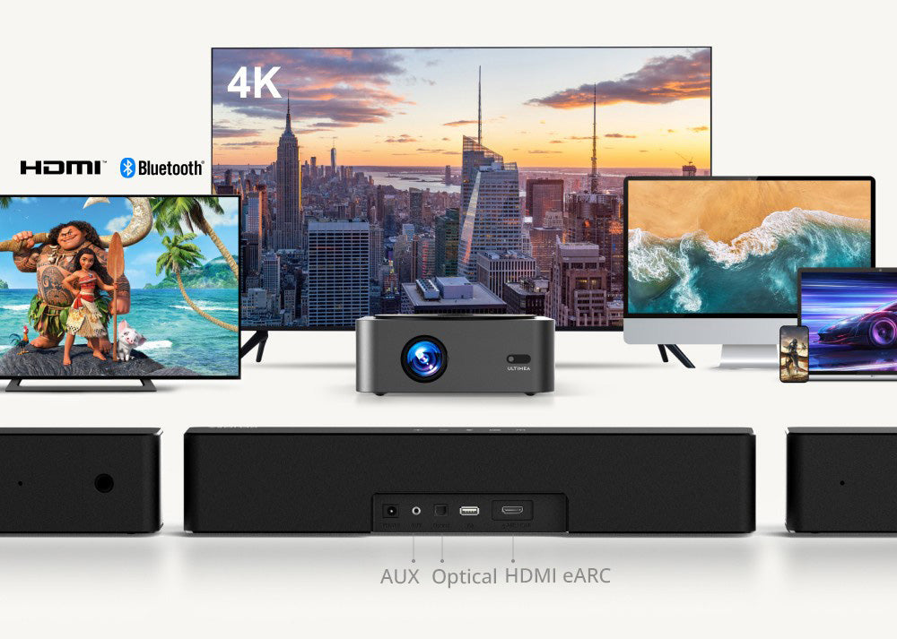 Súprava reproduktorov Ultimea Poseidon D60 Soundbar Subwoofer, Dolby Atmos 5.1, nastaviteľná úroveň priestorového zvuku, viaceré režimy