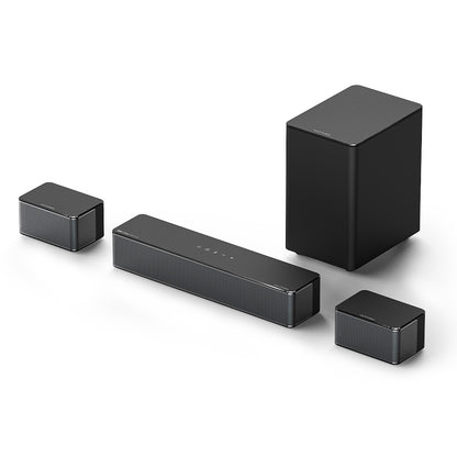 Ultimea Poseidon D60 5.1 Soundbar Subwoofer Speaker Kit, Dolby Atmos 5.1, Adjustable Surround Level, Multiple Modes