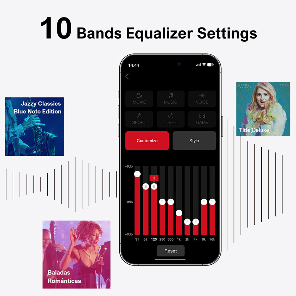Súprava reproduktorov s ozvučovačom Ultimea Poseidon D70, 7.1 kanálová, 10-pásmový ekvalizér, 121 predvolieb ekvalizácie