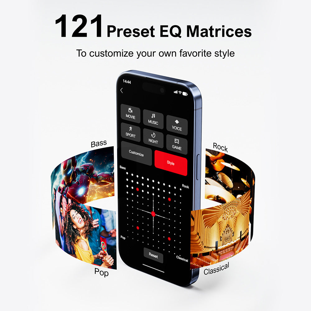 Súprava reproduktorov s ozvučovačom Ultimea Poseidon D70, 7.1 kanálová, 10-pásmový ekvalizér, 121 predvolieb ekvalizácie