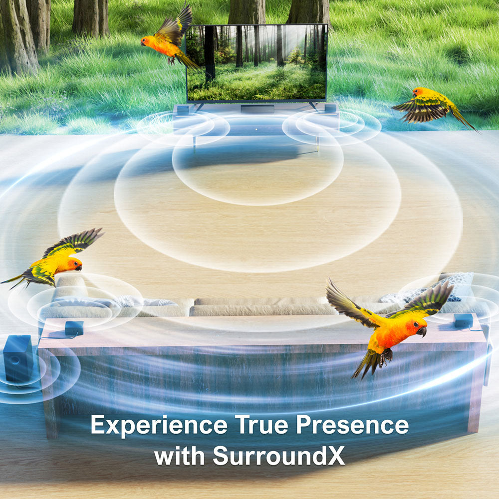 Súprava reproduktorov s ozvučovačom Ultimea Poseidon D70, 7.1 kanálová, 10-pásmový ekvalizér, 121 predvolieb ekvalizácie