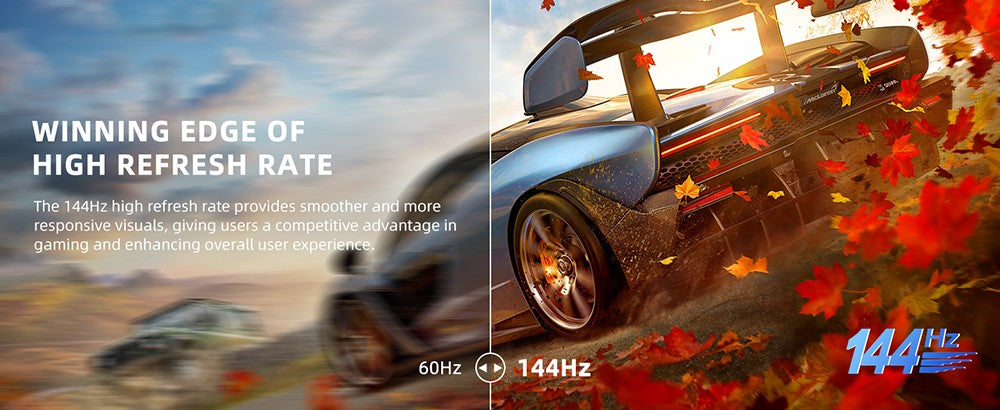 Prenosný herný monitor UPERFECT K118 18'', obnovovacia frekvencia 144 Hz, 2560x1600 QHD IPS displej, kontrastný pomer 1000:1, FreeSync, HDR, 100% DCI-P3, vstavaný reproduktor, doba odezvy 9 ms, nízke modré svetlo, VESA úchyt, 1x Mini HDMI, 1x Type-C, 1x audio jack - EU zástrčka