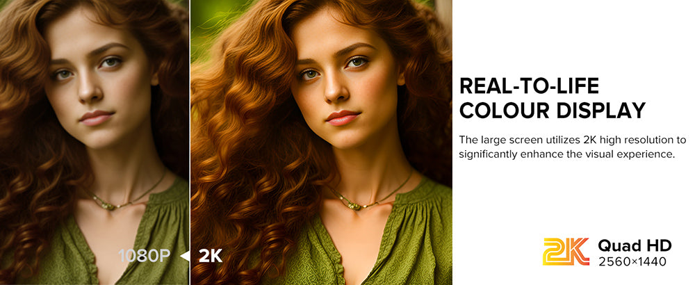 Prenosný monitor UPERFECT UMax22 s 22-palcovou IPS obrazovkou, obnovovacou frekvenciou 60 Hz, rozlíšením 2560*1440, 100% sRGB, FreeSync, vstavanými reproduktormi, bez nutnosti ovládačov, HDR, nízkým modrým svetlom, nastaviteľným stojanom s uhlom otáčania 180°, 2x USB-C, 1x Mini HDMI, 1x Micro USB-B OTG, 1x audio jack - EU zástrčka