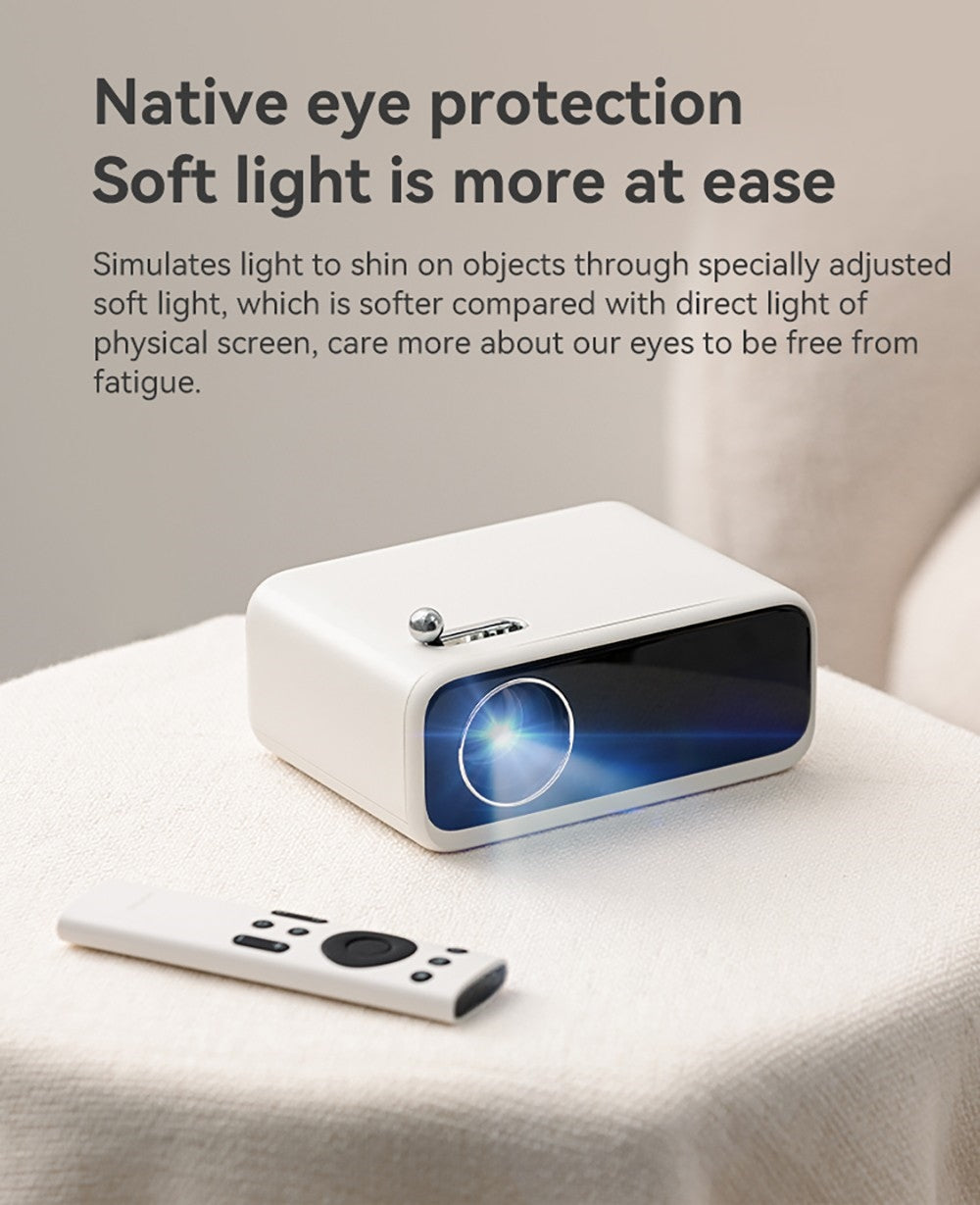 Projektor WANBO Mini Pro, Android 9.0, korekcia lichobežníkového zkreslenia (4 body) - EU zástrčka