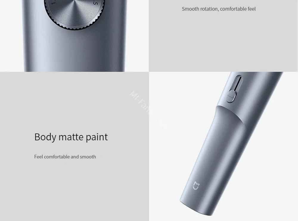 Xiaomi Mijia Hair Clipper 2 – dobíjací zastrihávač vlasov, dvojstupňové ovládanie, čepele s vysokou tvrdosťou, až 180 minút prevádzky, digitálny displej, vodotesný IPX7.