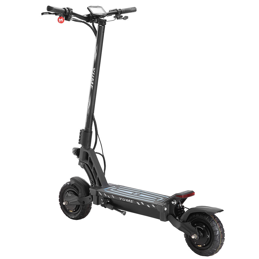 YUME HAWK Electric Scooter, 10x3.15" Tubeless All-terrain Tires 1200W*2 Motor 60V 22.5Ah Battery 70km/h Max Speed 70km max range Hydraulic Disc Brake 126kg Max Load APP Control - Black