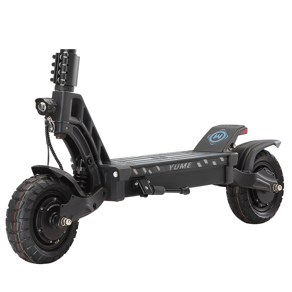 YUME HAWK Electric Scooter, 10x3.15" Tubeless All-terrain Tires 1200W*2 Motor 60V 22.5Ah Battery 70km/h Max Speed 70km max range Hydraulic Disc Brake 126kg Max Load APP Control - Black
