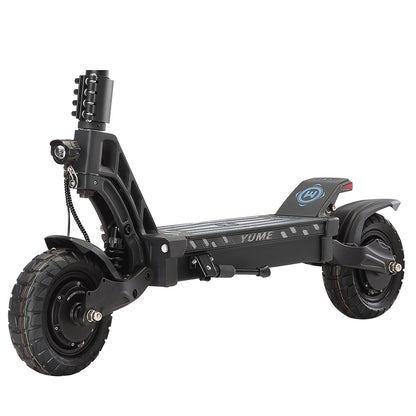 YUME HAWK Electric Scooter, 10x3.15" Tubeless All-terrain Tires 1200W*2 Motor 60V 22.5Ah Battery 70km/h Max Speed 70km max range Hydraulic Disc Brake 126kg Max Load APP Control - Black