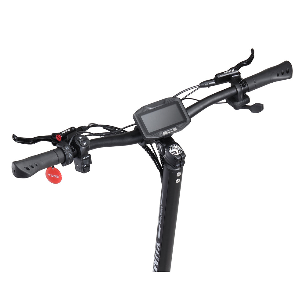 YUME HAWK Pro Electric Scooter, 10x4.5" Tubeless Road Tires 3000W*2 Motor 60V 30Ah Battery 80km/h Max Speed 100km Max Range 3 Gears Shift System Disc Brake Adjustable Hydraulic Suspension NFC APP Control