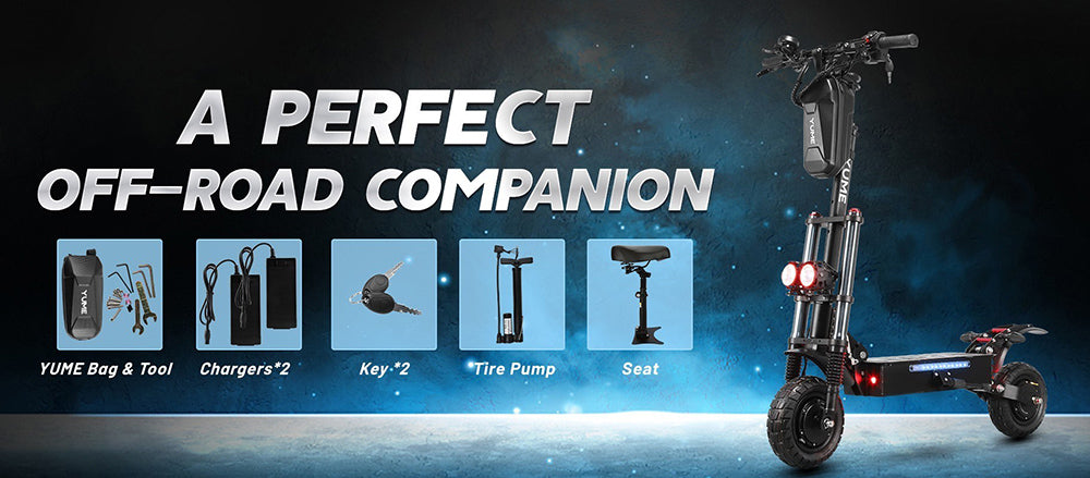 Elektromobil YUME Y10, 2x motor 1200W, 52V 23,4Ah batéria, 10"